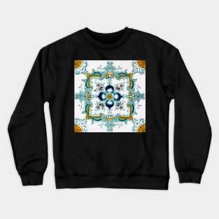 Victorian Wall Tiles Pattern Crewneck Sweatshirt